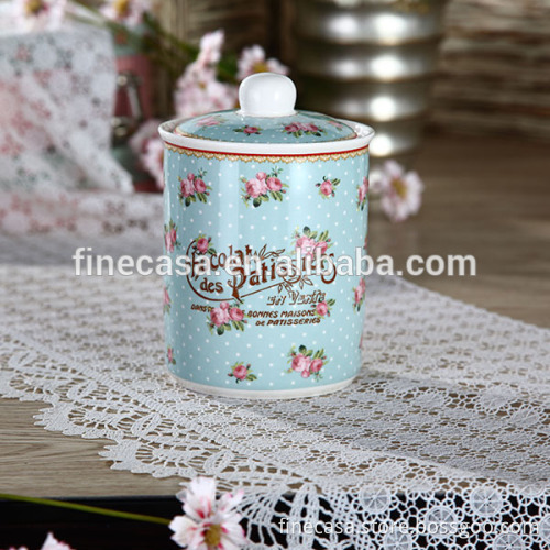 800CC Elegant Ice Cream Collection Ceramic Canister                
                                    Quality Assured